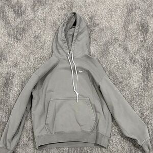 Nike Charcoal Hoodie with White Swoosh